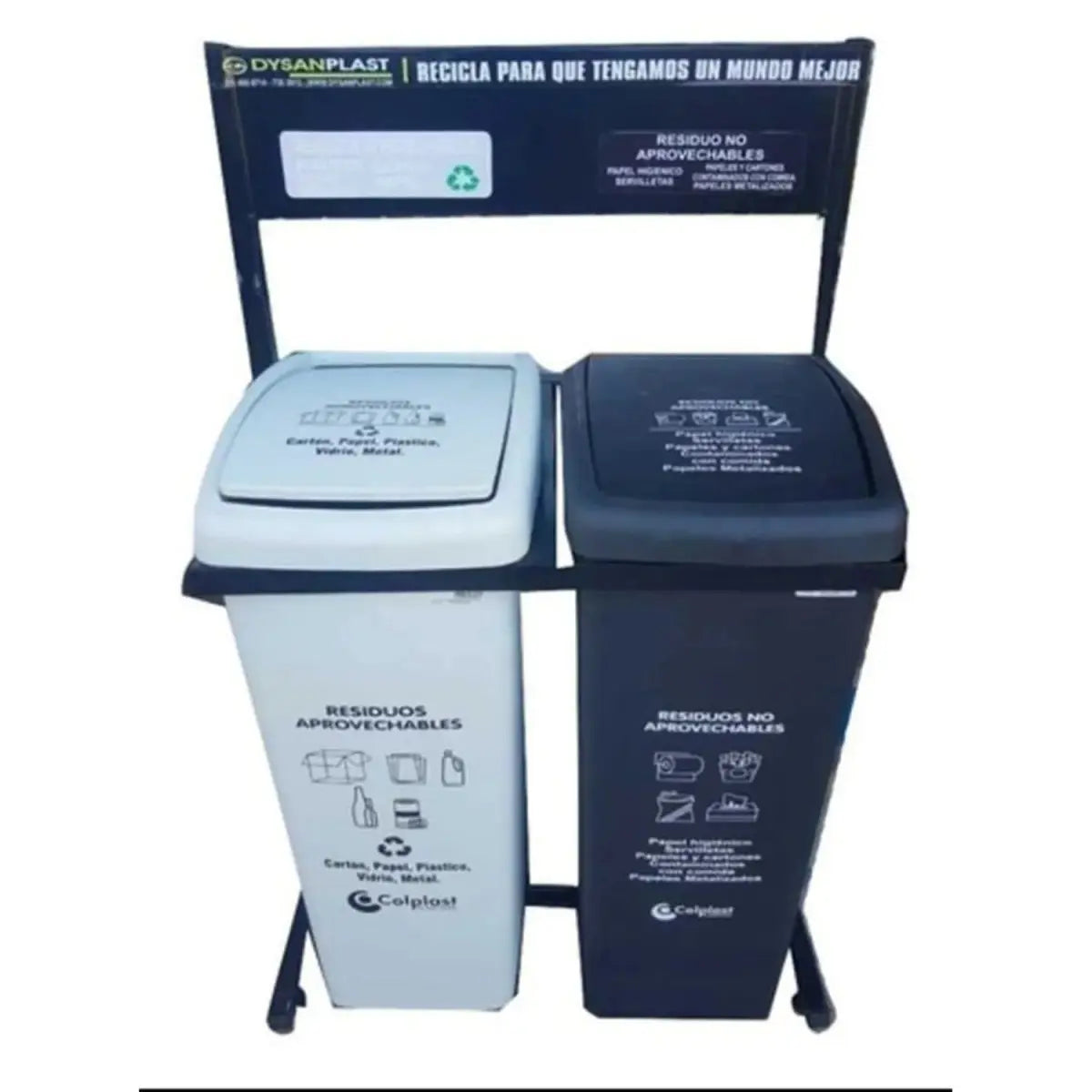 Punto Ecológico 2 Puestos - Colplast - Muebles Dummi