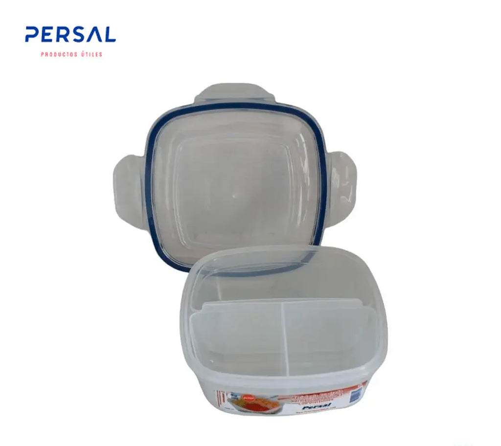 Recipiente cuadrado hermético de lujo Con Divisiones - Persal - Muebles Dummi