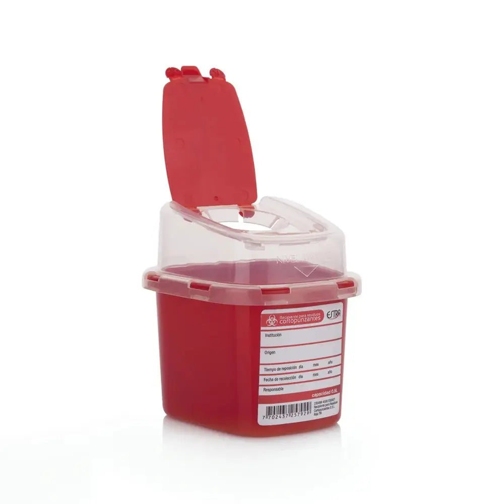 Recipiente Residuos Cortopunzante 0.5 Litros - Muebles Dummi