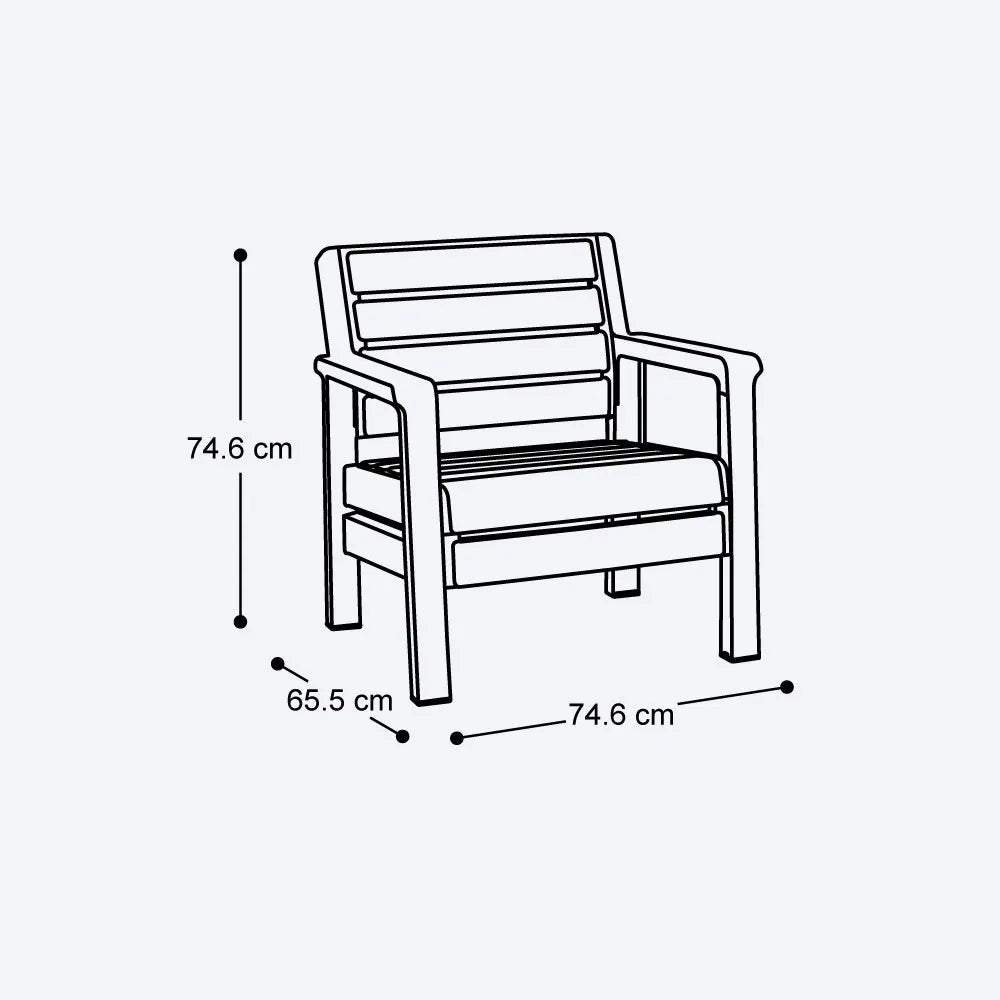 Sala Barú 4 Puestos - Rimax - Muebles Dummi