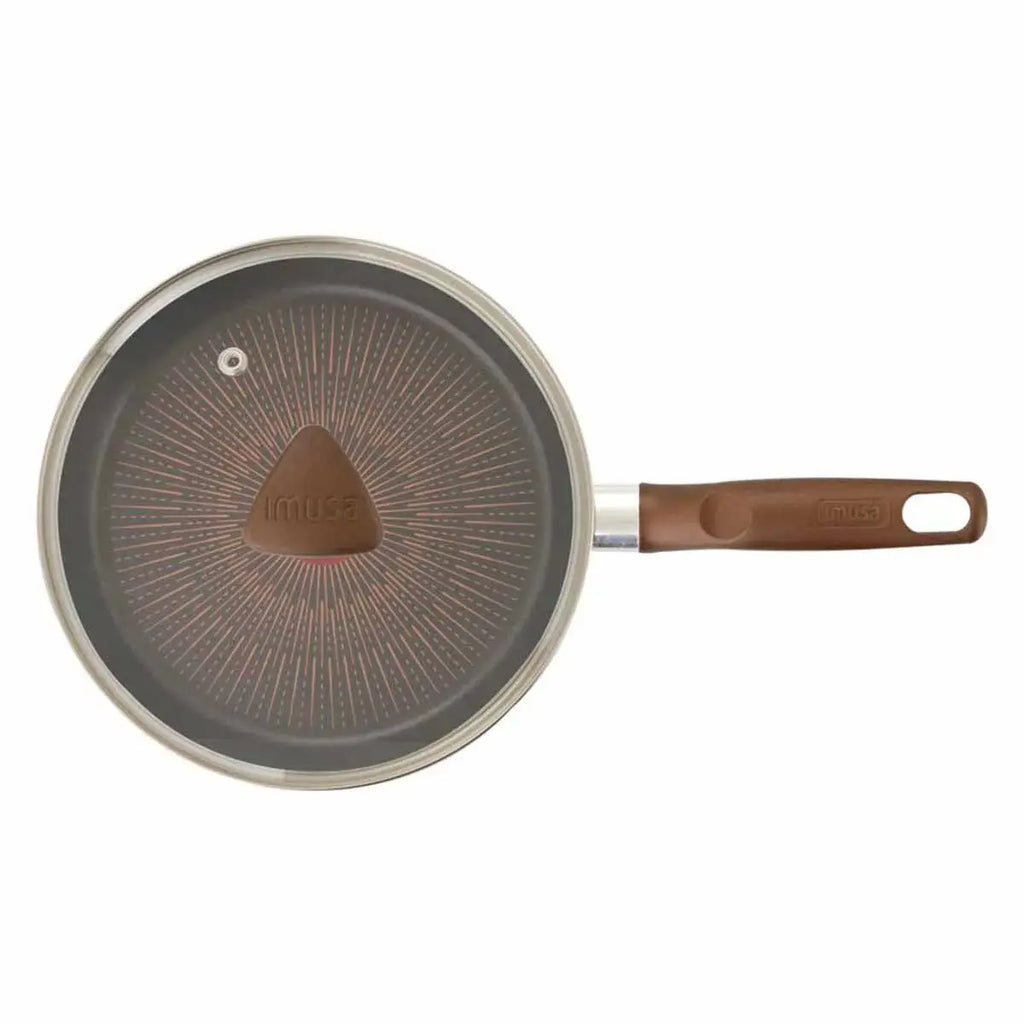 Sartén IMUSA Cambiatón 2026 24cm Antiadherente Tapa de Vidrio - Muebles Dummi