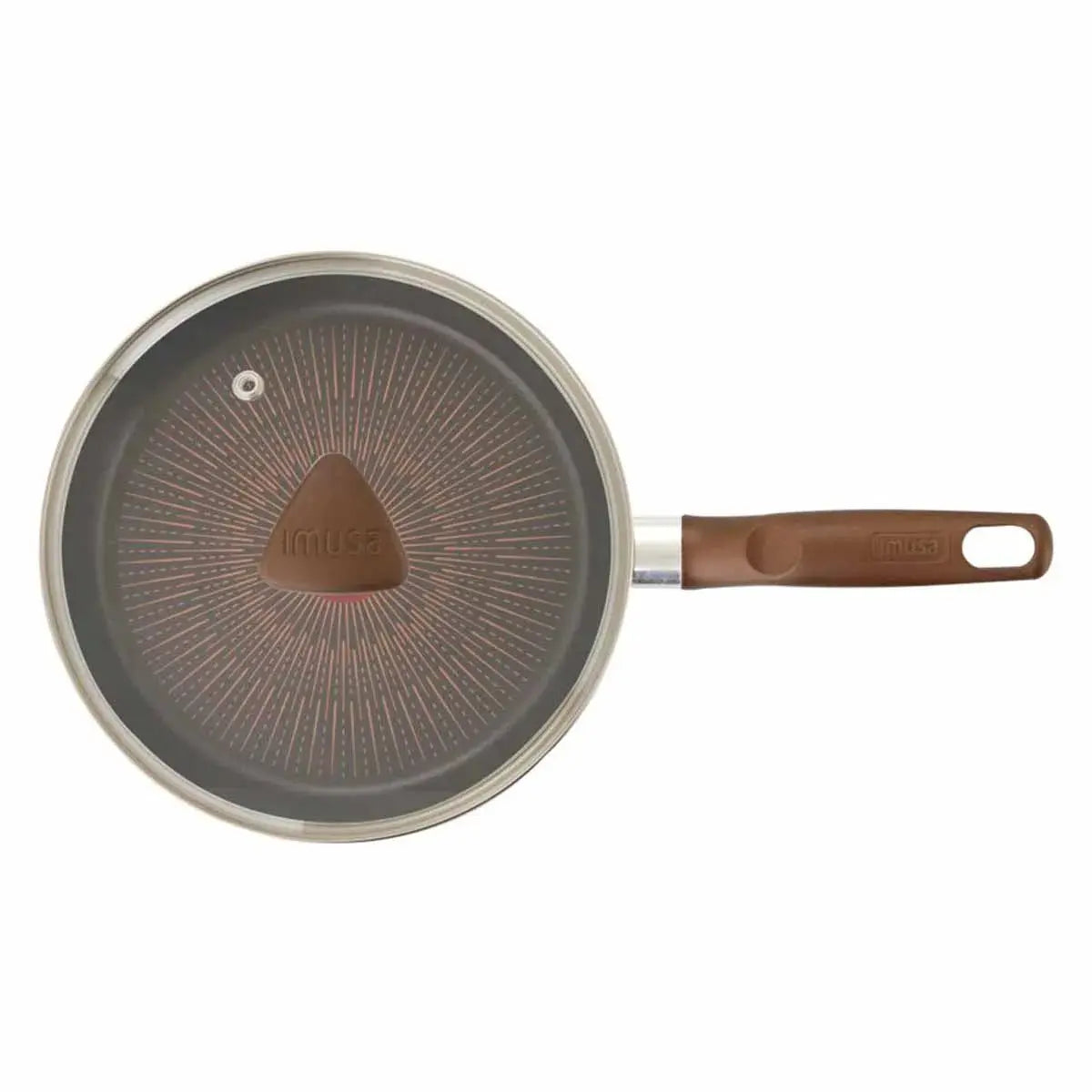Sartén IMUSA Cambiatón 2026 24cm Antiadherente Tapa de Vidrio - Muebles Dummi