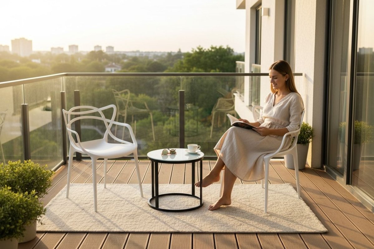 Set De Balcon - 2 Sillas Con Mesa - Muebles Dummi