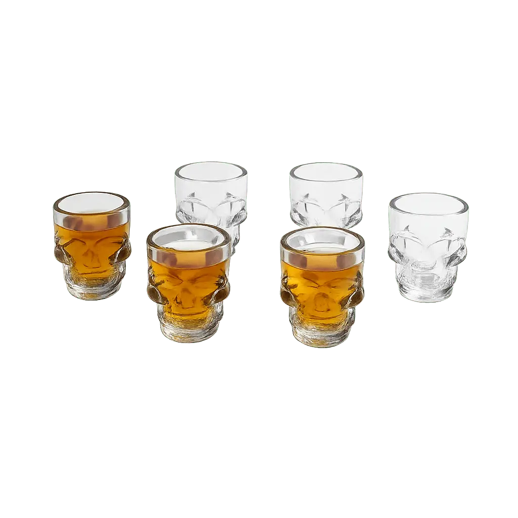 Set de Copas Calavera x6 - Muebles Dummi