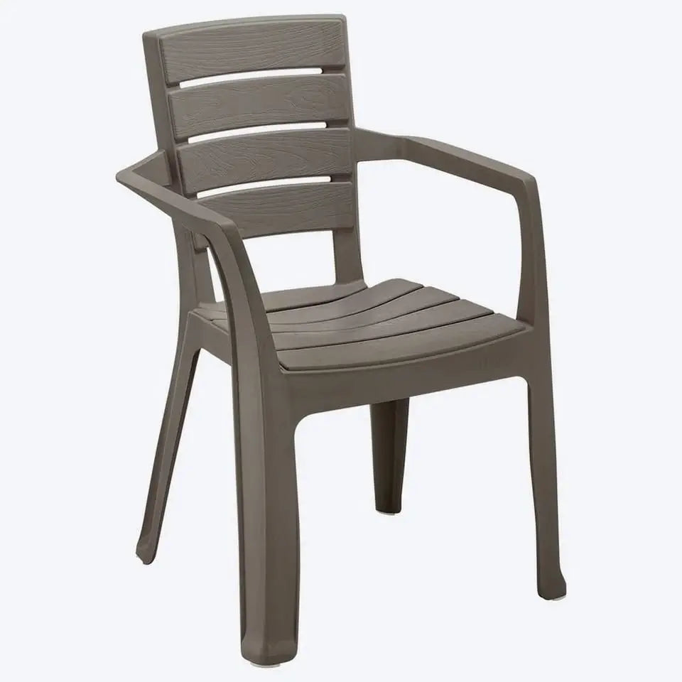 SET X 2 SILLAS BARU CON BRAZOS + MESA CAPRI MOCCA - Muebles Dummi