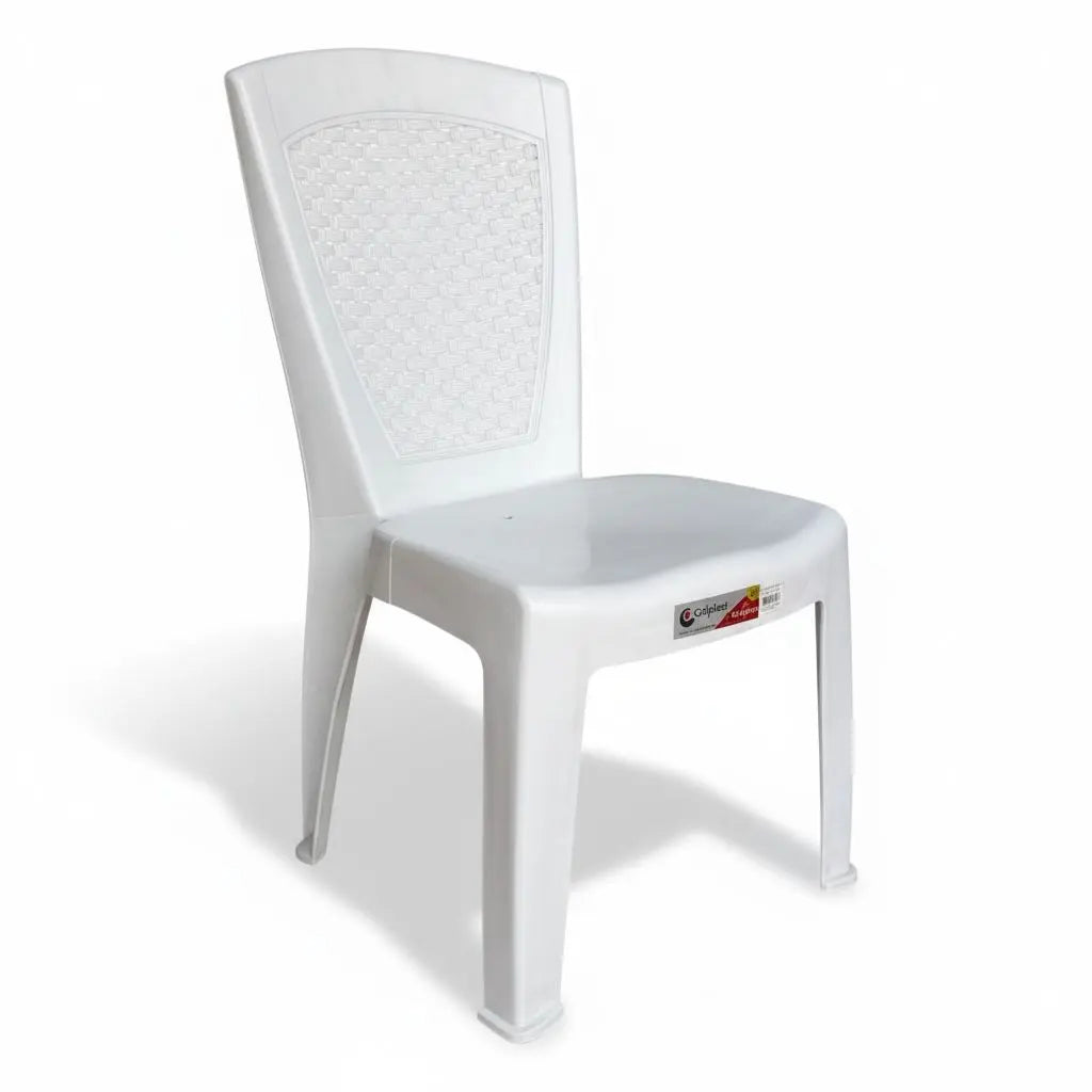 Silla Calypso Sin Brazos Blanca - Muebles Dummi