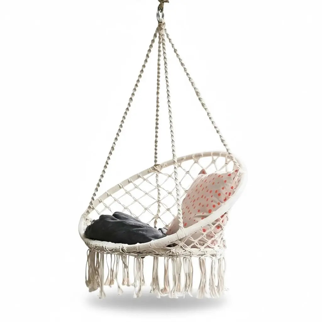 Silla Colgante Tejida - Muebles Dummi