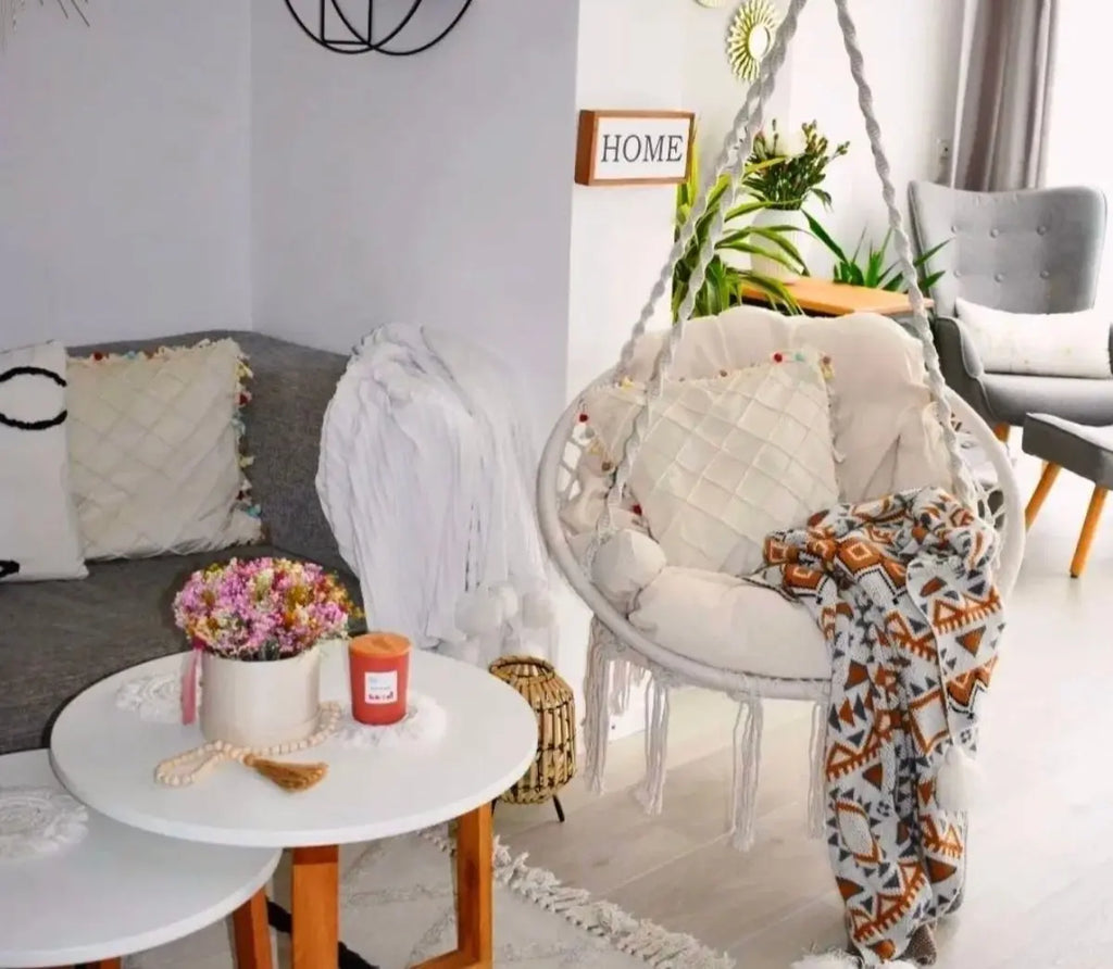 Silla Colgante Tejida - Muebles Dummi