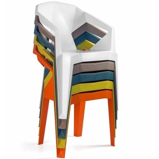 SILLA GEOMETRICA PLASTICA - Muebles Dummi