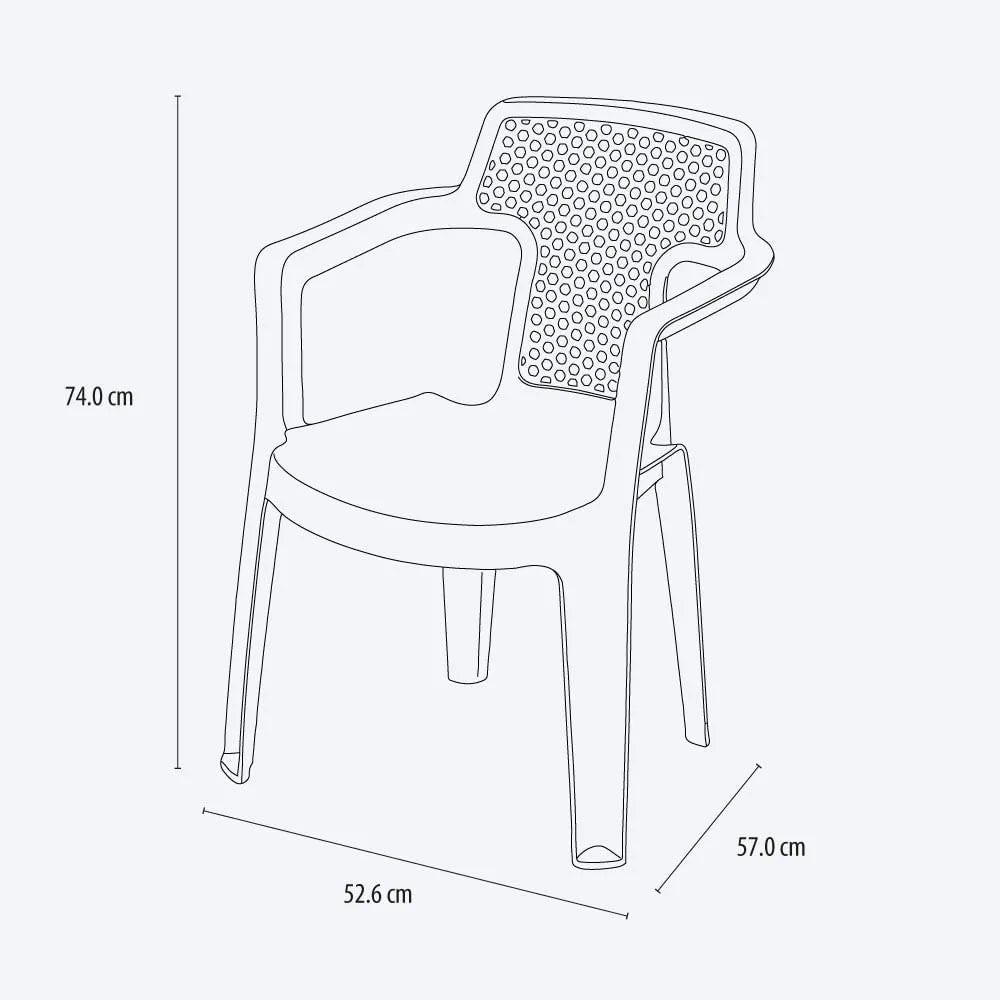 Silla Mia Con Brazos - Muebles Dummi