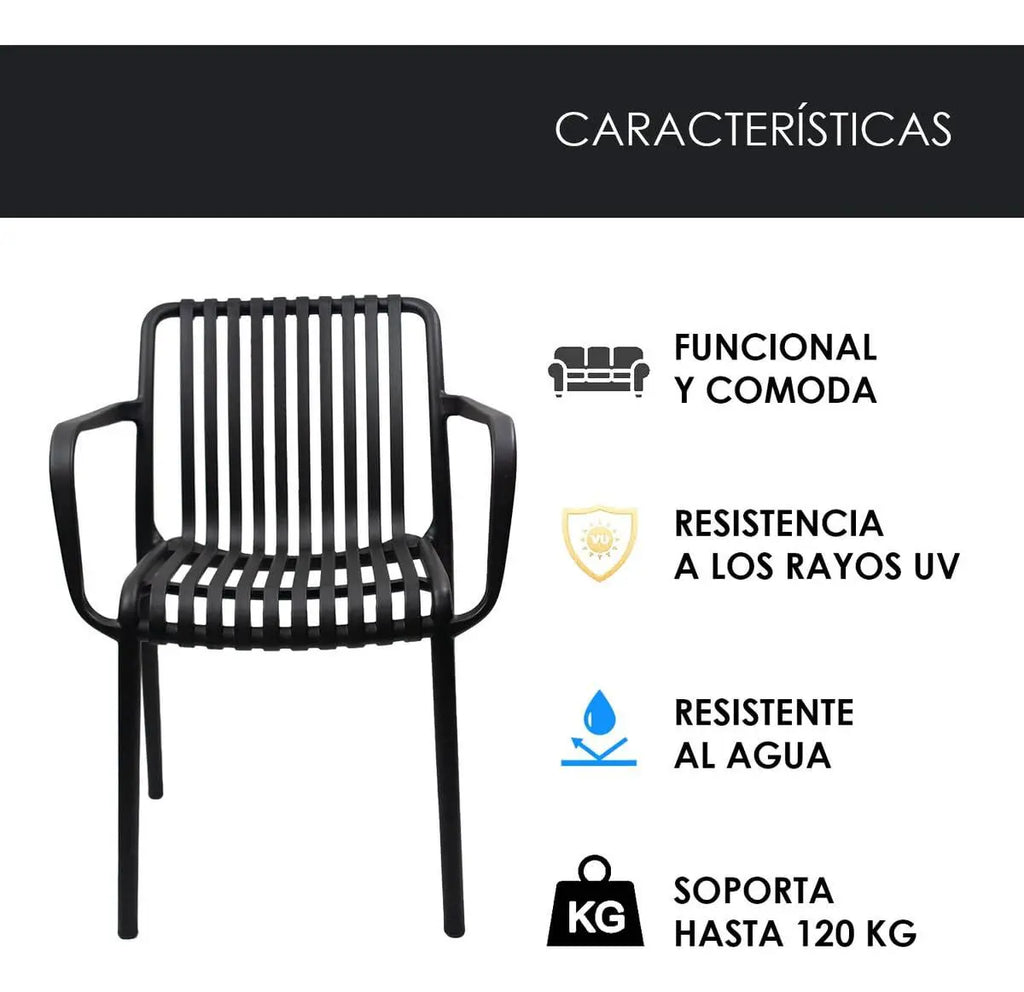 Silla Mono Bloque Ergonomica - Muebles Dummi