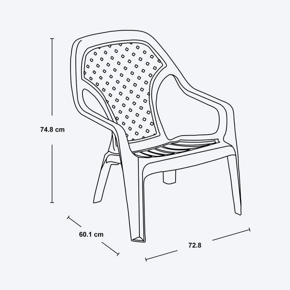 Silla Playera Plástica Rimax - Muebles Dummi
