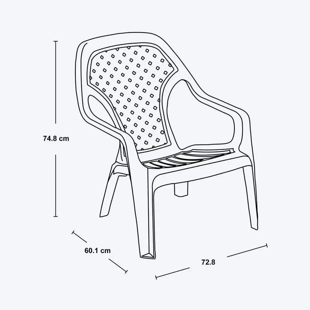 Silla Playera Plástica Rimax - Muebles Dummi