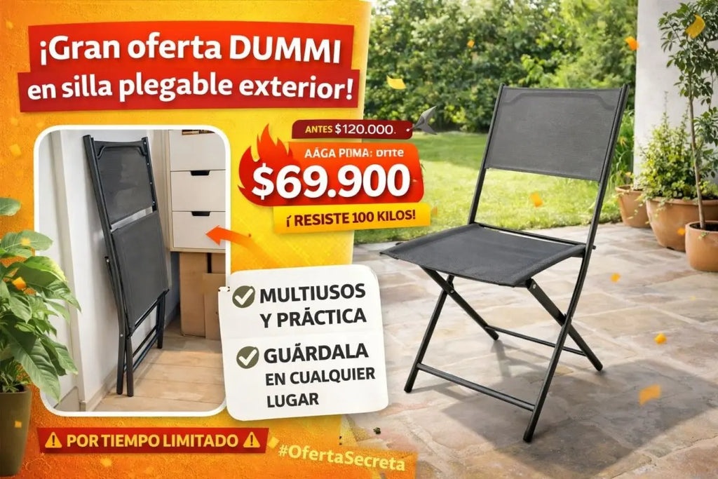 Silla Plegable Multiusos - Muebles Dummi