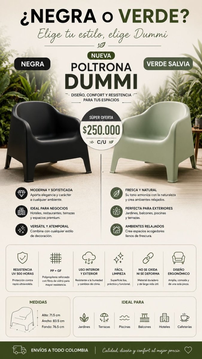 Silla Poltrona Dummi - Muebles Dummi