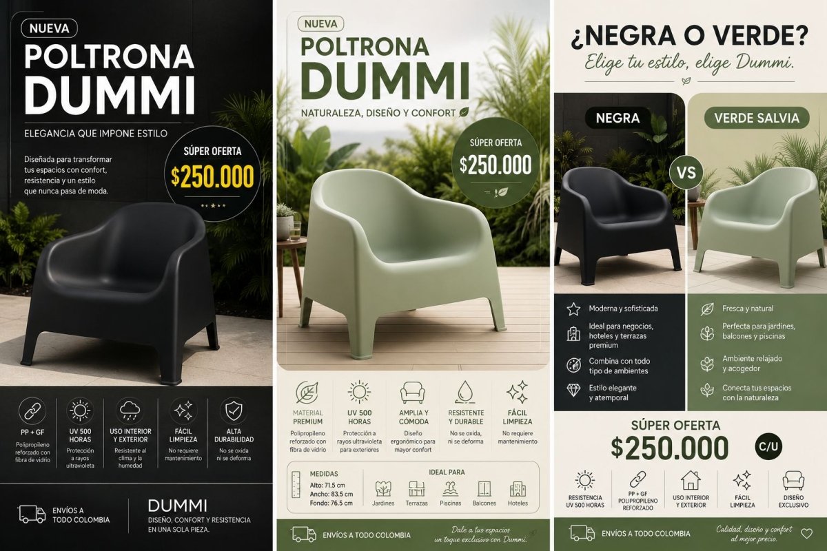 Silla Poltrona Dummi - Muebles Dummi