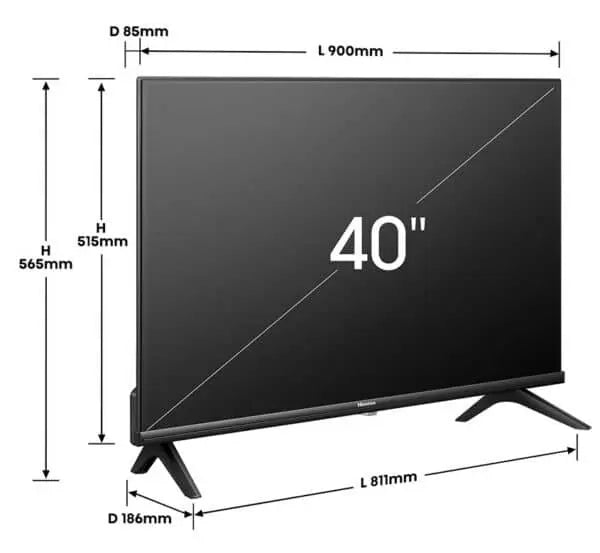 Smart TV Hisense 40" - Muebles Dummi