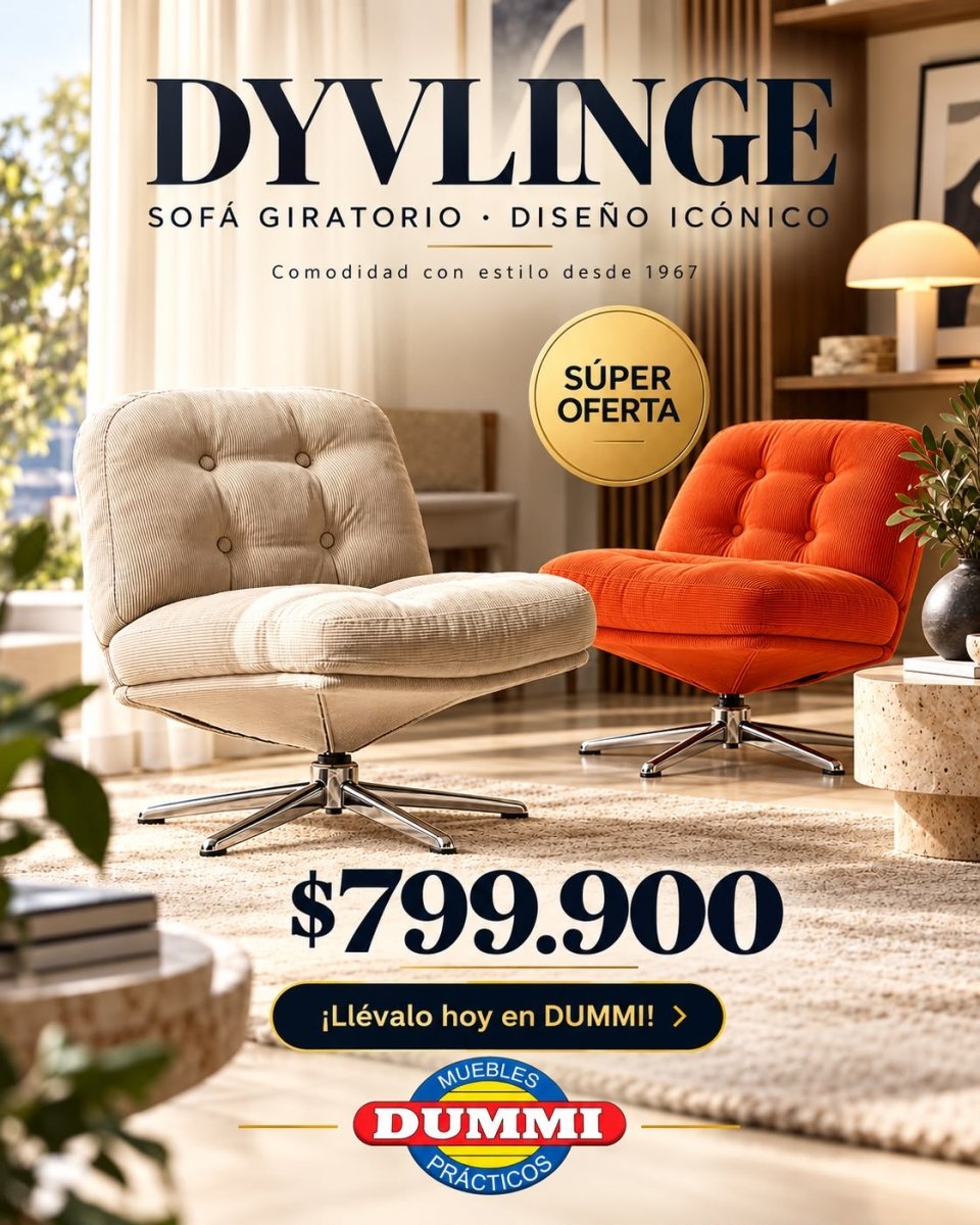 Sofa Giratorio Dummi - Muebles Dummi