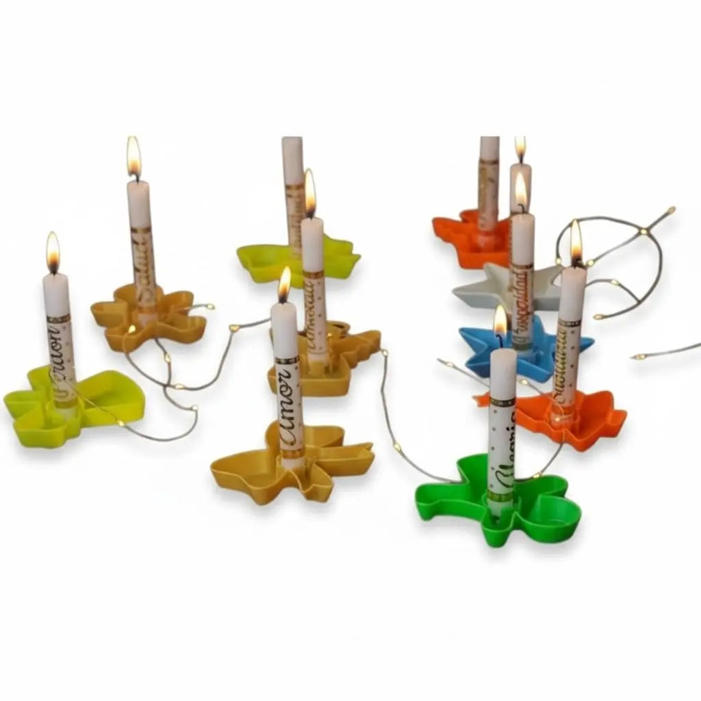 Soporte Para Velas - Set X 5 Unidades - Muebles Dummi