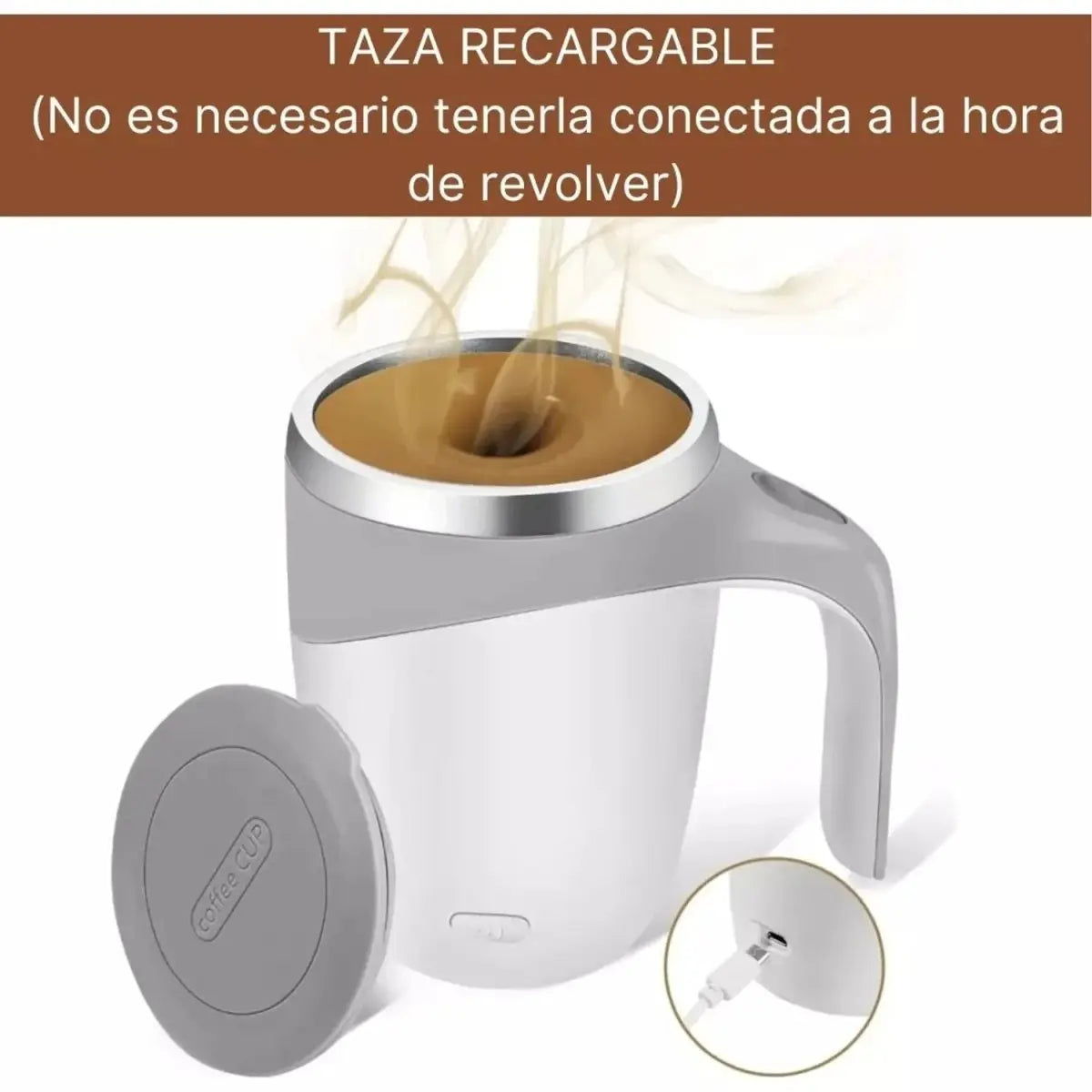 Taza Mug Mezclador Batidos Automatico Recargable - Muebles Dummi