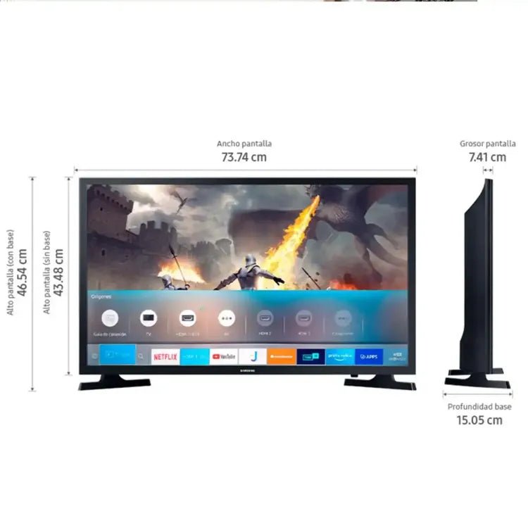 Televisor Samsung 32" - HD Smart TV - Muebles Dummi