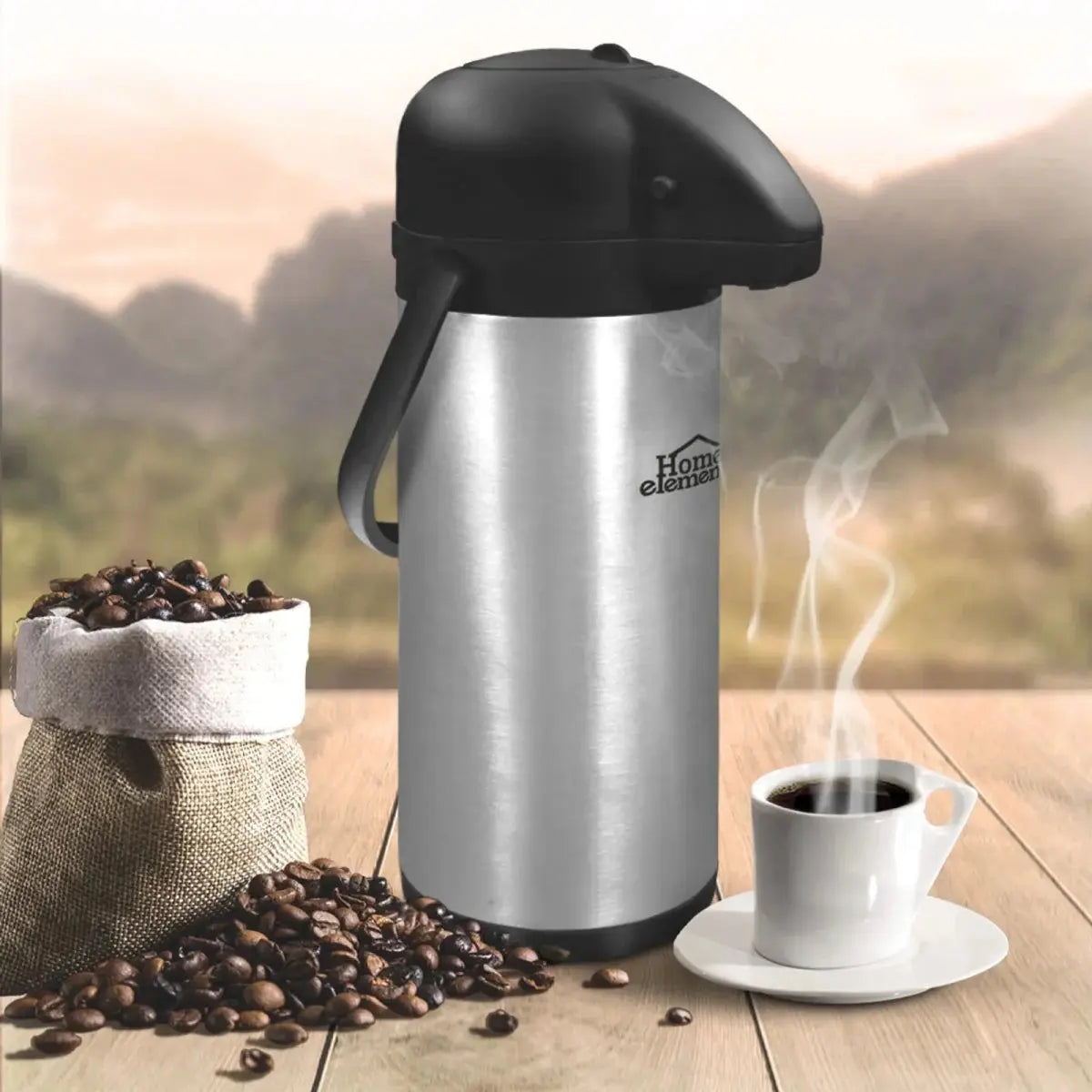 Termo Bomba 3,0 Litros Pared Acero Inoxidable - Muebles Dummi