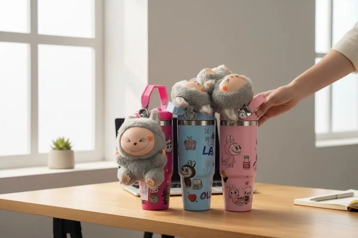 Termo Con Peluche Labubu - Muebles Dummi