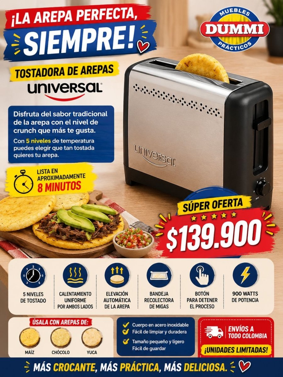 Tostador De Arepas Universal - Muebles Dummi