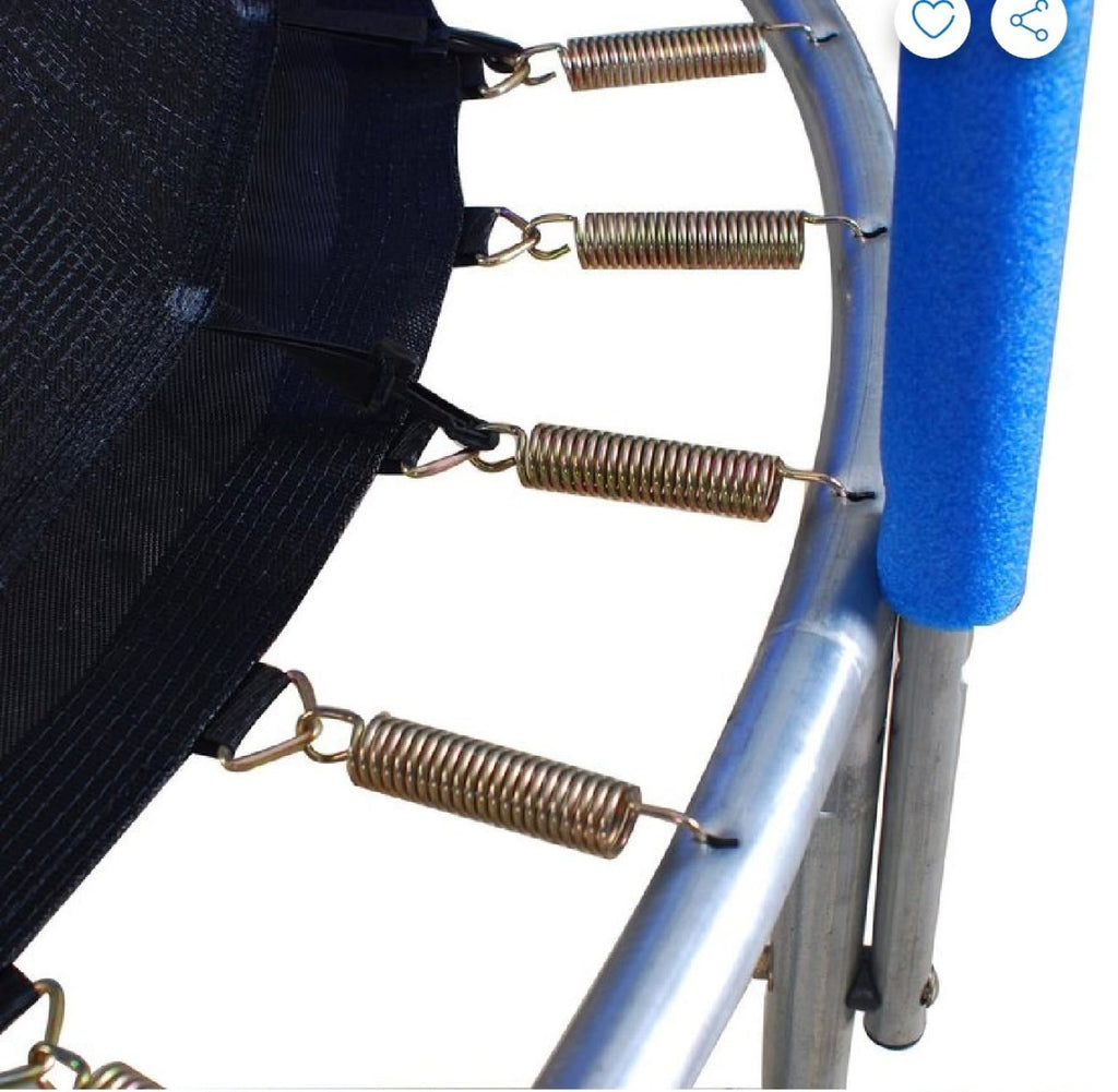 Trampolín Cama Elástica Con Malla De Seguridad De 1.83 Metros Color Azul/Negro - Muebles Dummi