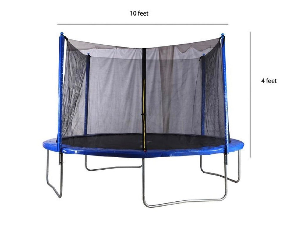 Trampolín Cama Elástica Con Malla De Seguridad De 1.83 Metros Color Azul/Negro - Muebles Dummi