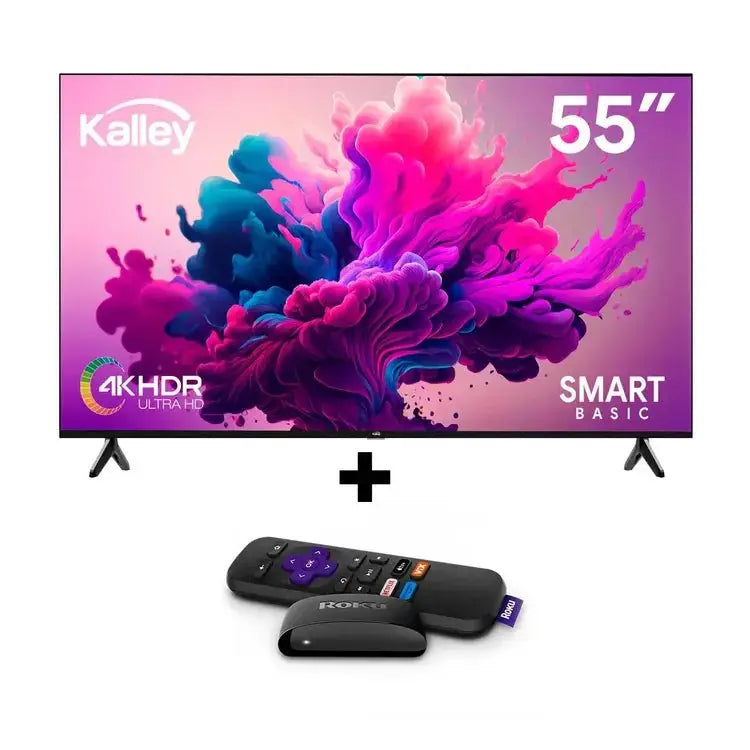 TV KALLEY 55" Pulgadas 4K UHD Smart TV - Muebles Dummi
