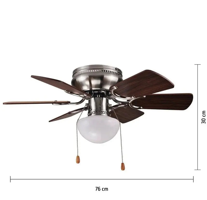 Ventilador de Techo Con Luz 6 Aspas - Muebles Dummi