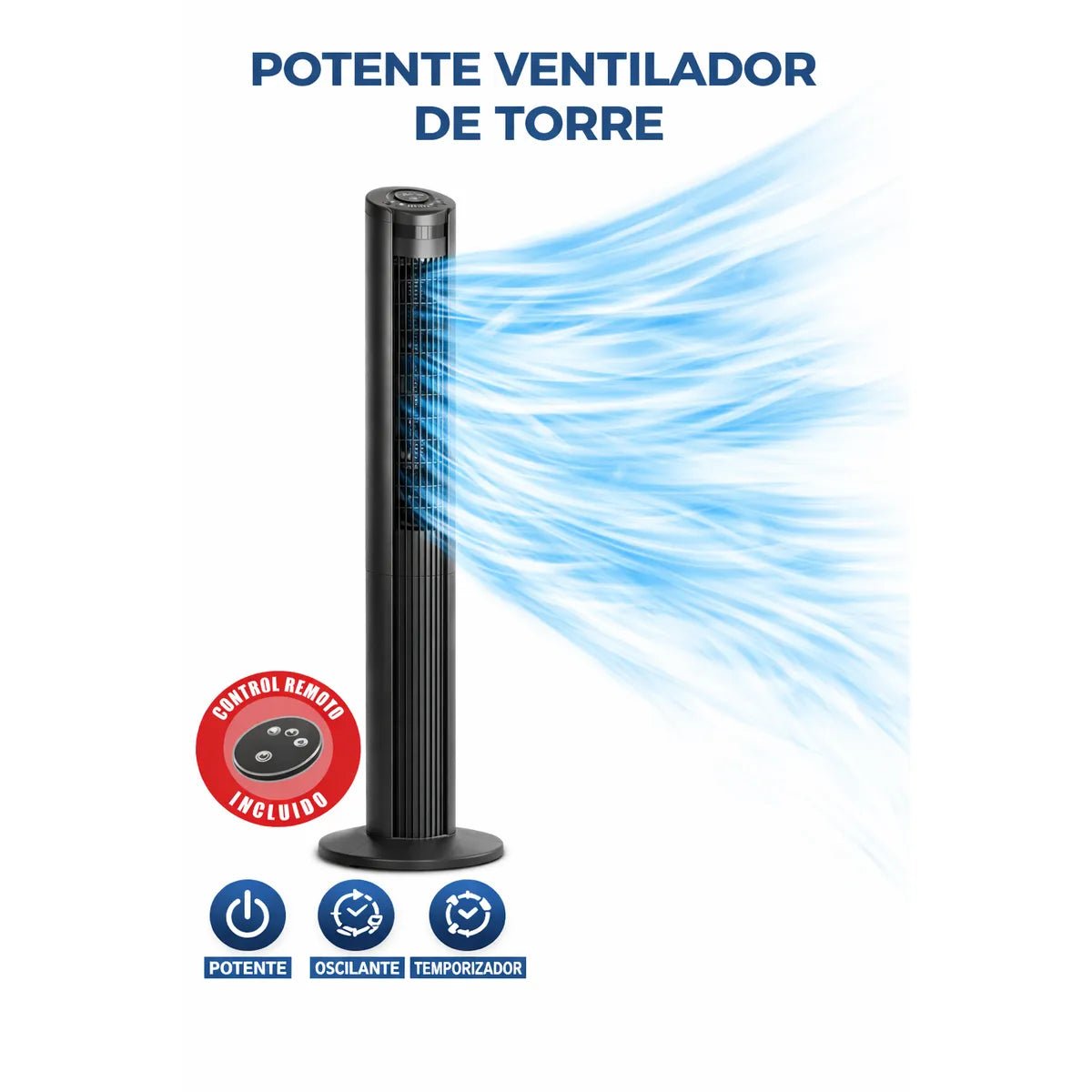 Ventilador de Torre a Control Remoto Sankey - Muebles Dummi
