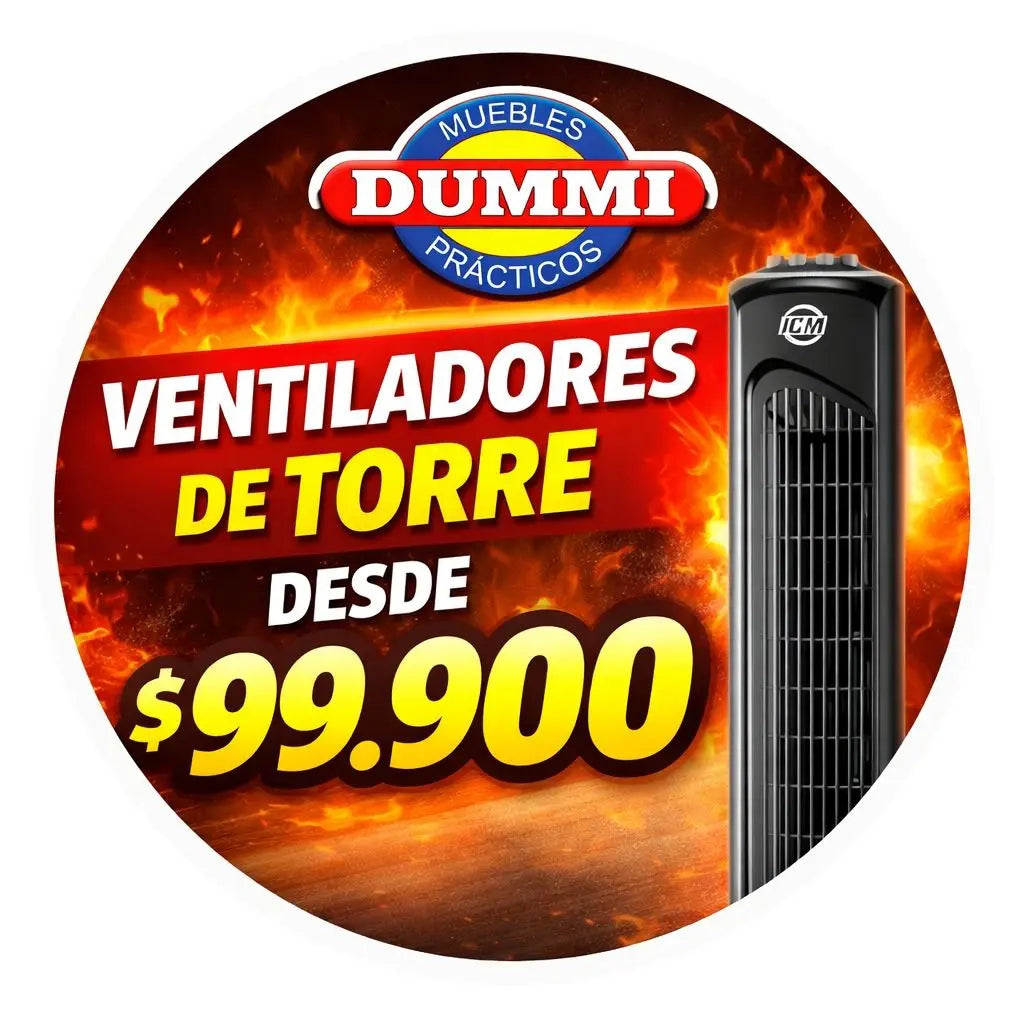 Ventilador De Torre Icm 45W 75cm - Muebles Dummi