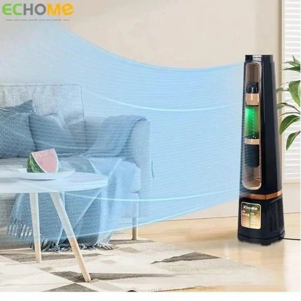 Ventilador de Torre Sin Aspas Con Rociador - Muebles Dummi