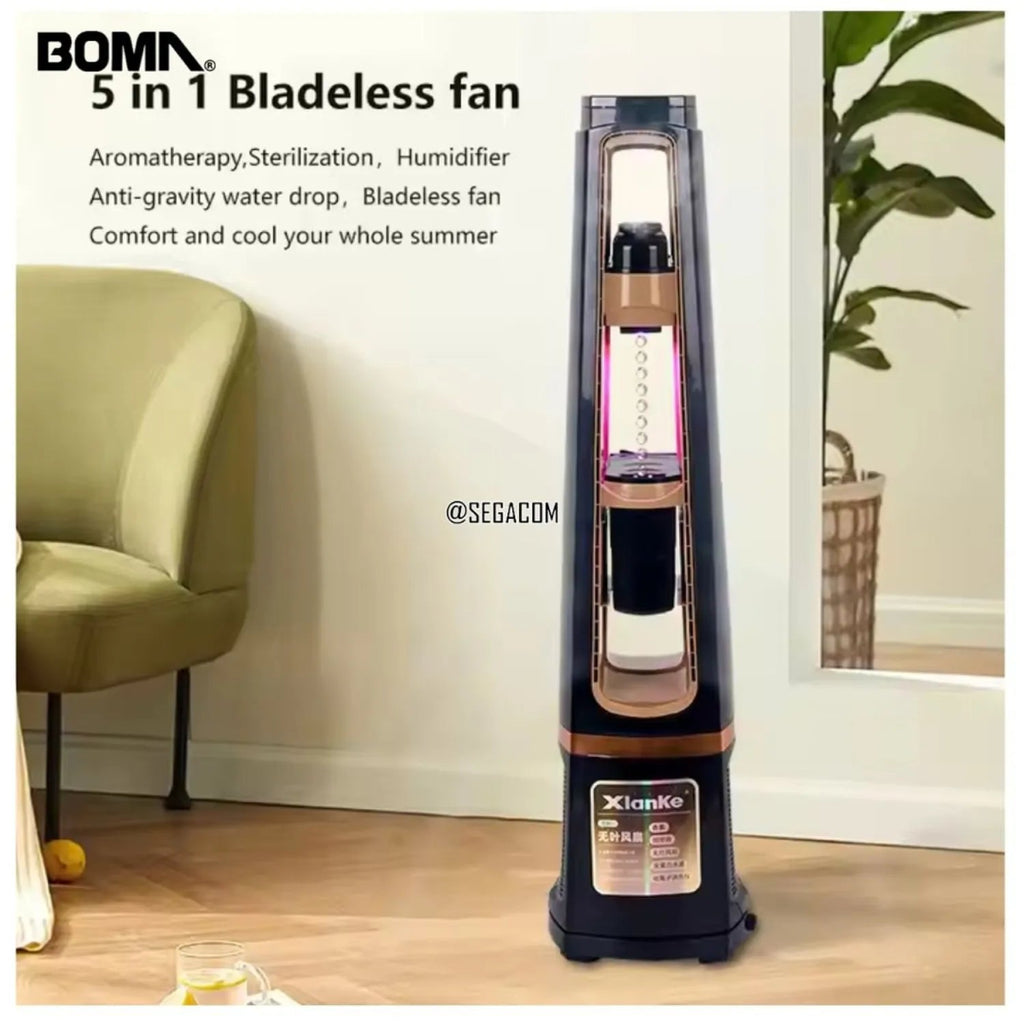 Ventilador de Torre Sin Aspas Con Rociador - Muebles Dummi