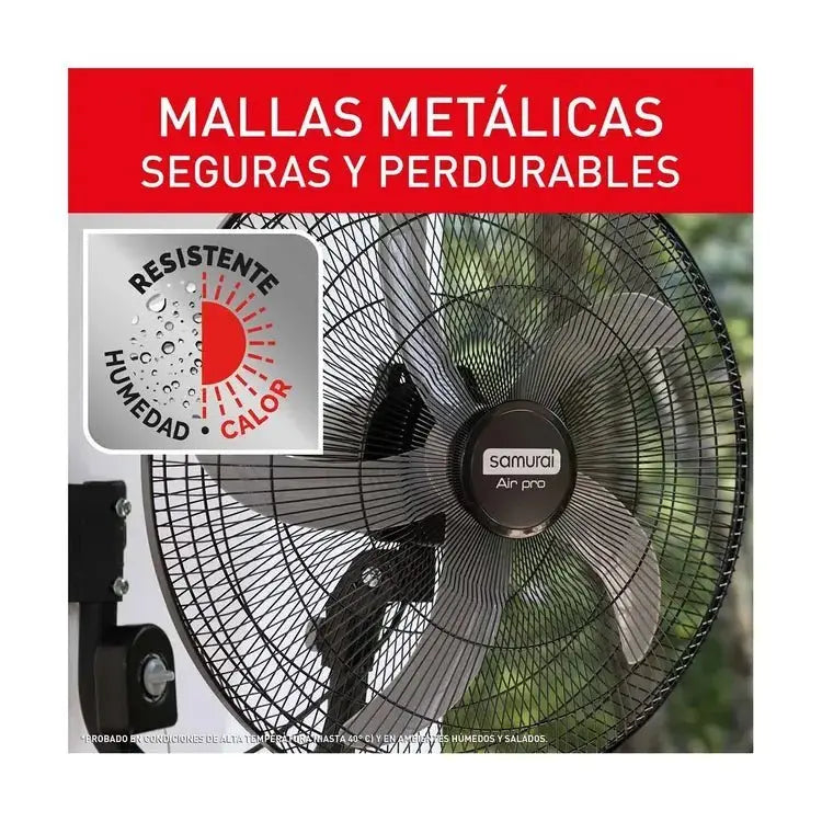 Ventilador SAMURAI Air Pro Mallas Metálicas de 22" - Muebles Dummi