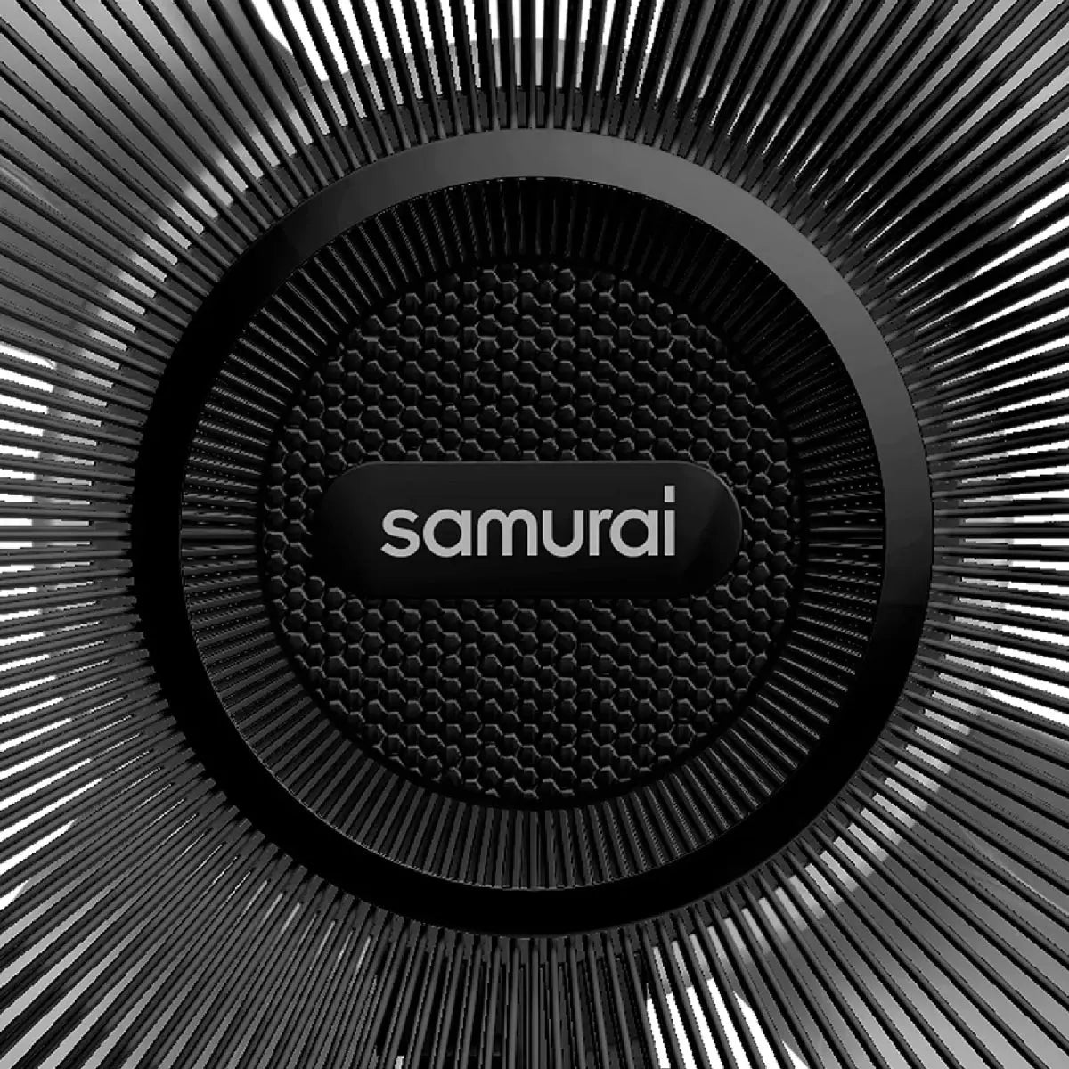 Ventilador SAMURAI Turbo Metallic pedestal Negro - Muebles Dummi
