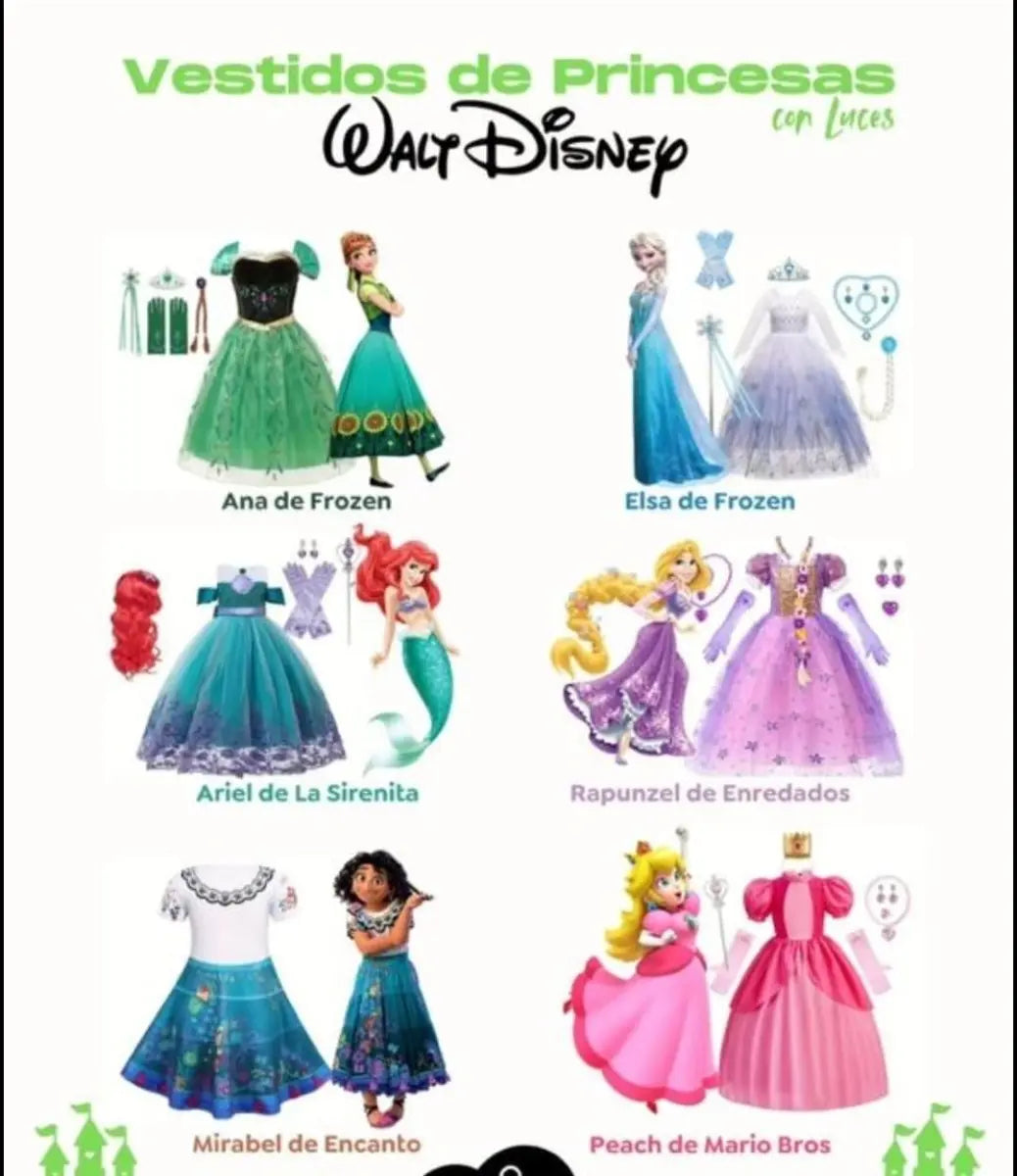 Vestidos - Disfraces de Princesa - Muebles Dummi