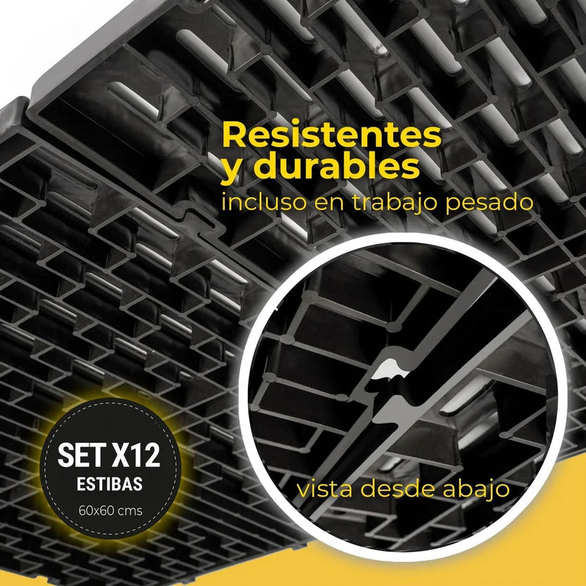 Estiba Industrial Plastica - Set X 12