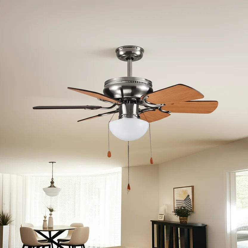 Ventilador de Techo Con Luz 6 Aspas