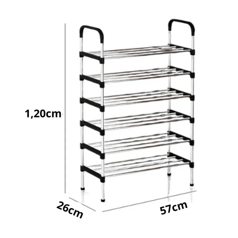 Organizador de Zapatos Metalico 6 Niveles Zapatero