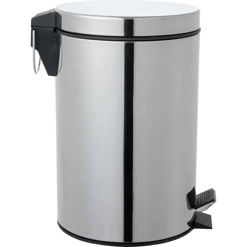 Papelera En Acero de Pedal 7 Litros