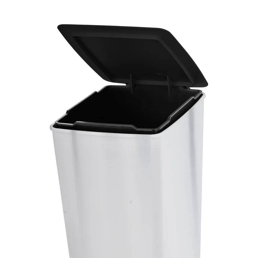 Basurero Pedal Slim 8 Litros Metalizado - Rimax