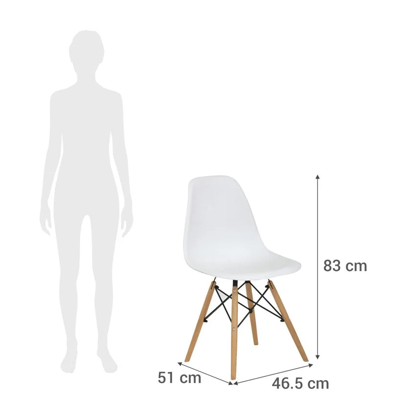 Silla Eames - Patas de Madera