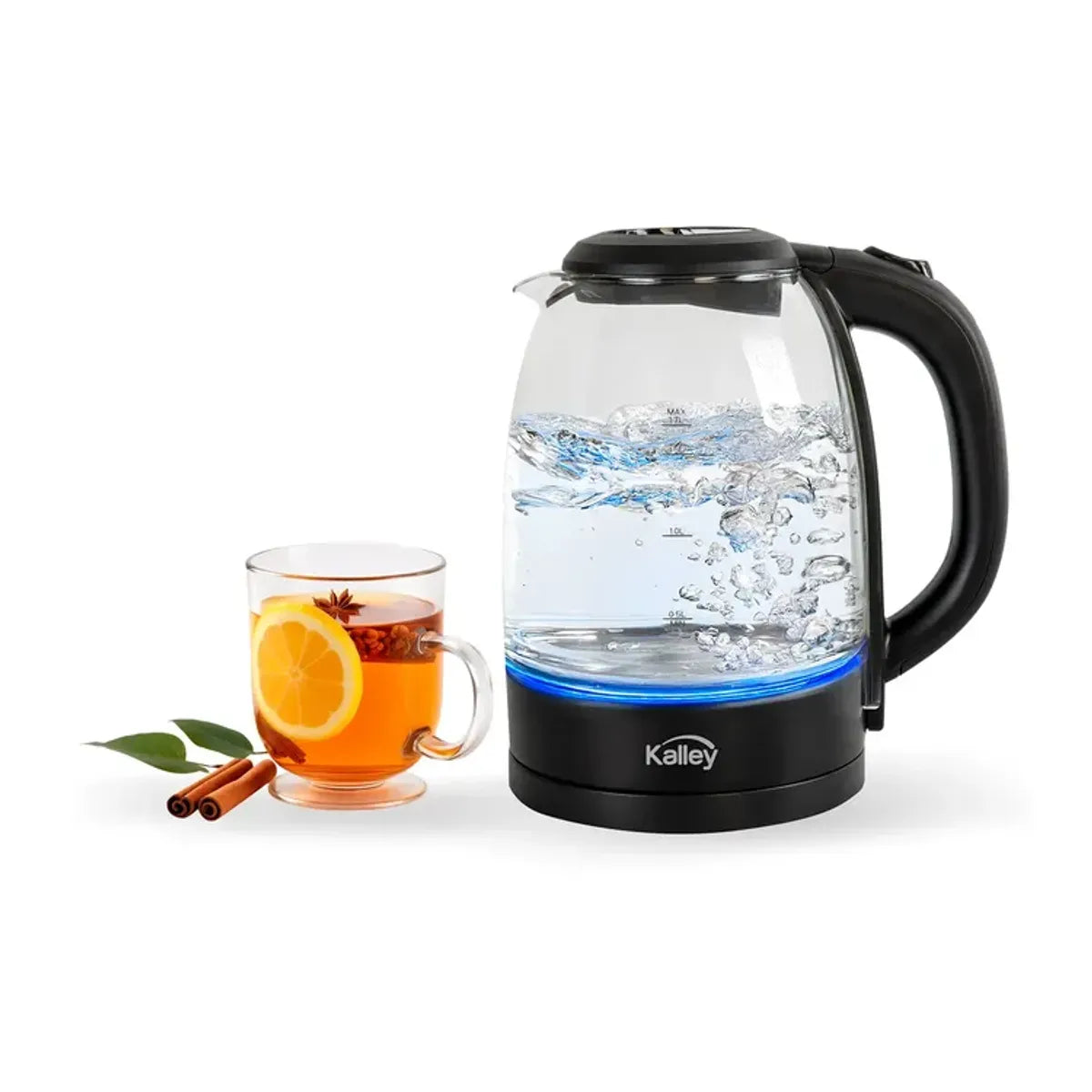 Hervidor de Agua KALLEY Vidrio 1.7 Litros