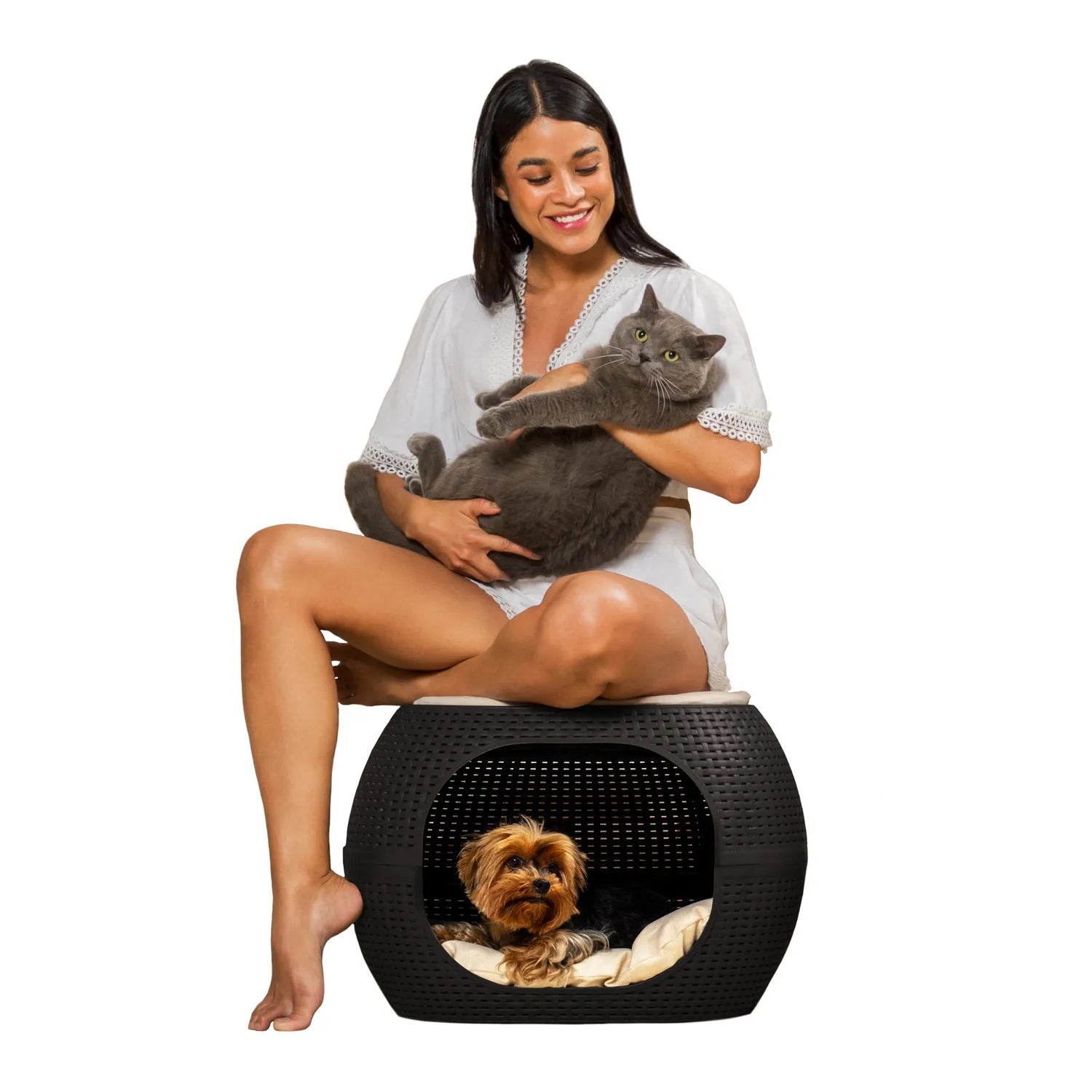 Cama Para Mascotas Con Cojin - Perro o Gato - MQ