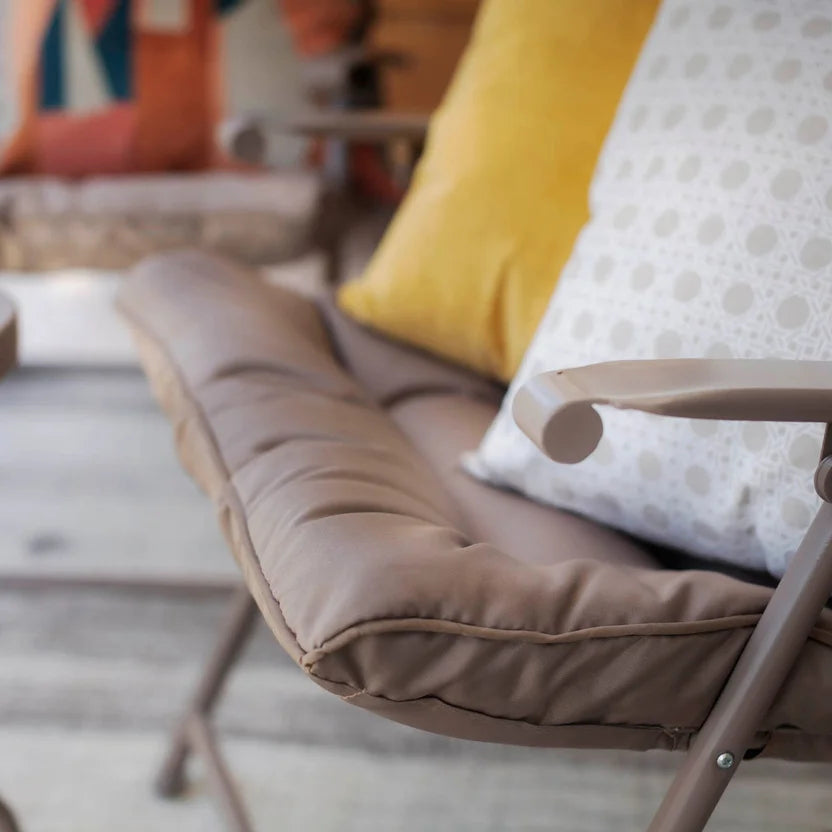 Juego Balcón Aluminio Textil Con Mesa