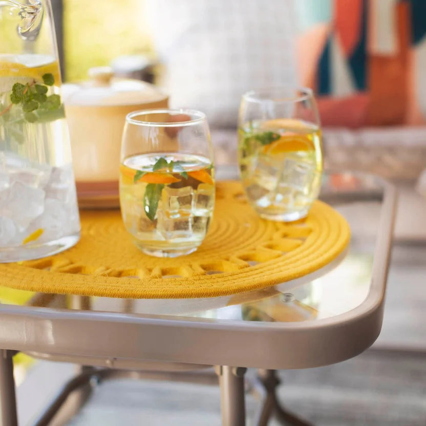 Juego Balcón Aluminio Textil Con Mesa