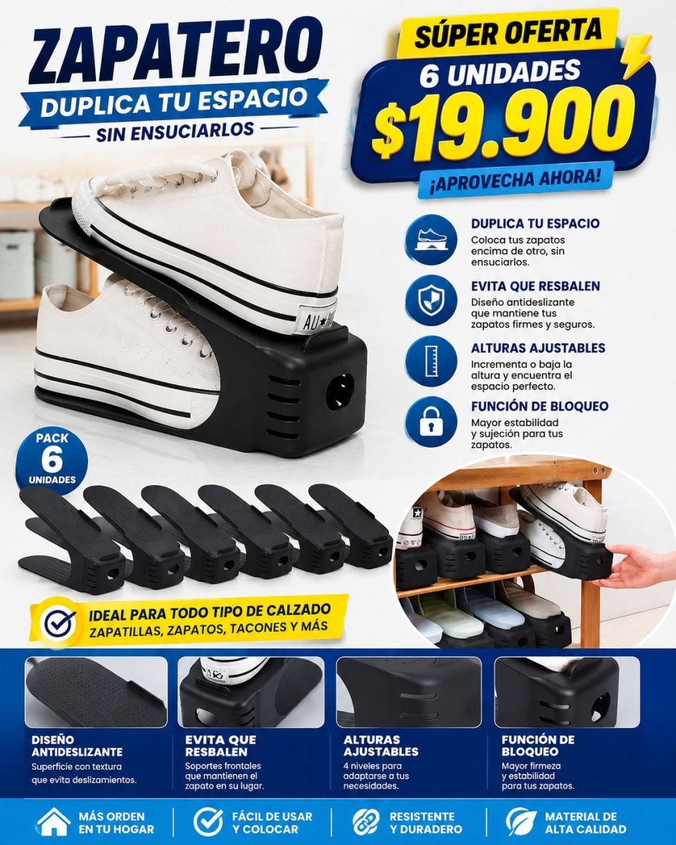 Zapatero Organizador - Pack X6 - Muebles Dummi